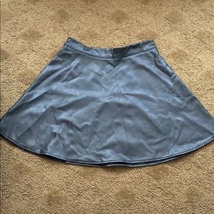 Black leather skirt